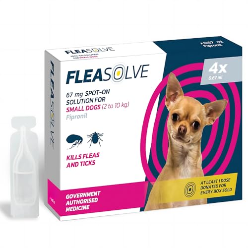 FleaSolve Kleine Hunde x 4 Stück von Naqua Ltd