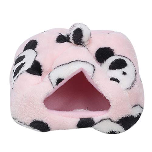 Cartoon Shape Design Hamster, Igelbett Winter Hamster House Plüschtuch für Meerschweinchen Haustiere Squar Flying Squirrel(Large) von Naroote