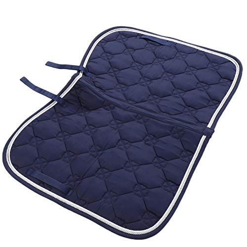 Cuque Verrückter Doppelseil-Pferdesattelunterlage, Doppelseil-Pferdesattelunterlage, Haustiere für Pferde(Navy Blue) von Naroote