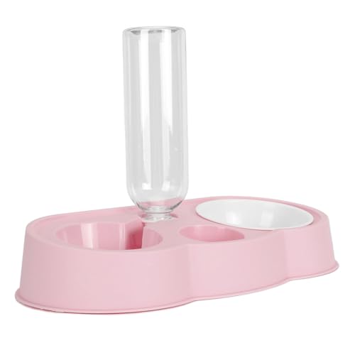 Doppelnäpfe, Automatischer Wasserspender Wasser- und Futternapf-Set für Katzen (PINK) von Naroote