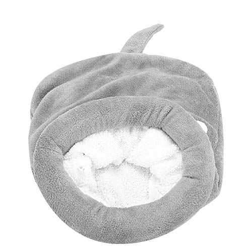 Haustierschlafsack, Cartoon Design Ungiftiges selbstwärmendes weiches Plüsch-Haustierbett, bequemer Welpe für Hunde Katzen Kleine Haustiere(Gray M) von Naroote