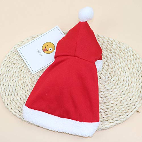 Hunde-Weihnachtsoutfit, Weihnachts-Hundekleidung, Katzenkostüme Nur für Katzen, Roter Hut, Festival-Schal, Kostümzubehör, Haustier-Weihnachtskleidung, Umhang für Welpen, von Naroote