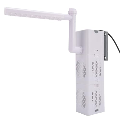 Naroote Aquarium-Innenfilter, Hocheffizienter Weißer Aquariumfilter für Tanks Unter 60 cm (EU-Stecker 220 V 1000–1300 W) von Naroote