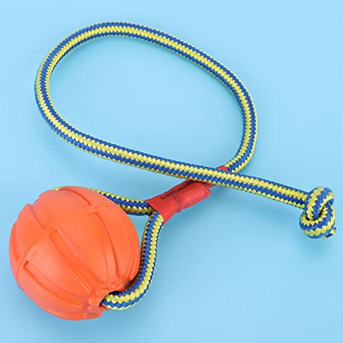 Naroote Doggie Disc Ball für Kleine Hunde, Ball Am Seil, Hundespielzeug, Seil und Ball, Hundespielzeug, Übungs- und Belohnungswerkzeug, Anbindeseil, Outdoor-Hundespielzeug für von Naroote