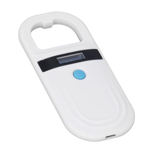 Naroote Haustier-Mikrochip-Scanner, USB Wiederaufladbar, 128, Kapazität 134,2 kHz, 125 kHz, Tier-Chip-Scanner für Ressourcenmanagement von Naroote