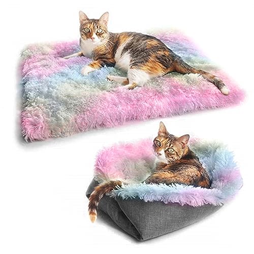 Naroote Hundebett, Katzenbett, Mittelgroßes Hundebett für Katzen und Hundekissen, mit Bequemer Polsterung, Bett für Katzen oder Kleine Hunde (Colorful) von Naroote