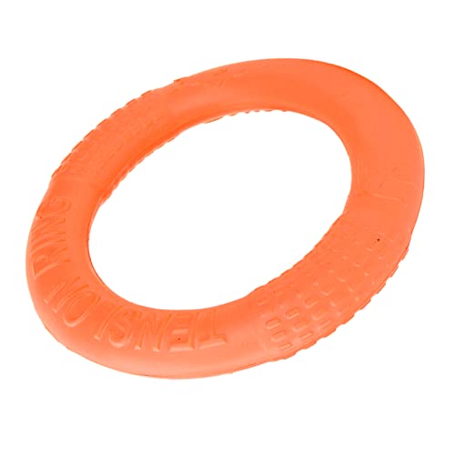 Naroote Hundespielzeug, fliegender Ring, Zugring für Haustiere, EVA, klein, tragbar, für Welpen, für den Außenbereich (orange) von Naroote