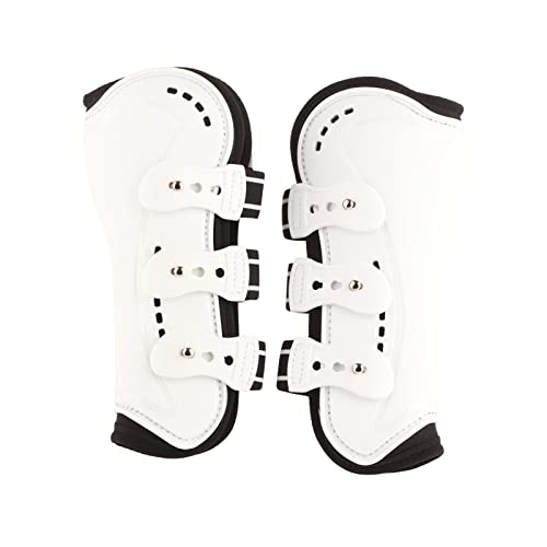 Naroote Pferdestiefel, Pferdeschuhe, Pferdefliegenstiefel, Atmungsaktiv, Vorne Offen, Schützende Pferdesehnenstiefel, Reiten, Reitausrüstung, Sicherer Beinschutz Zum Reiten, Stoßdämpfend von Naroote