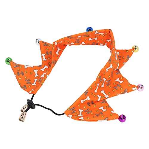 Naroote Weihnachtshalsband für Hunde, Urlaubshalsband für Haustiere, Süßes Glockendesign, Hautfreundlich für Halloween für Weihnachtsfeiern von Naroote