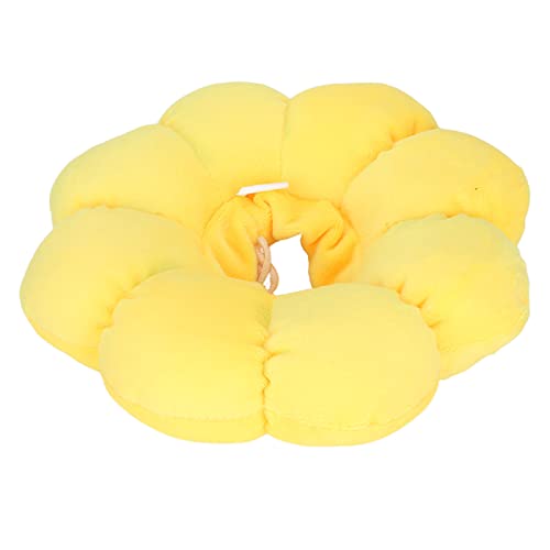 Shanrya Kegelförmiges Katzenhalsband, bequemes, sonnenblumenförmiges, schützendes, niedliches Katzen-Erholungshalsband für von Naroote