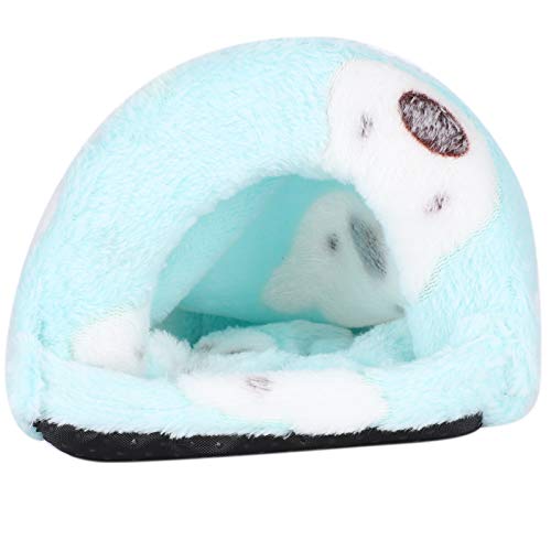 Winter Pet Rabbit Hamster Hausbett, kleines grünes bequemes Baumwollkissen Kleintierkäfige, Schwamm für Eichhörnchenhamster(Green, S) von Naroote