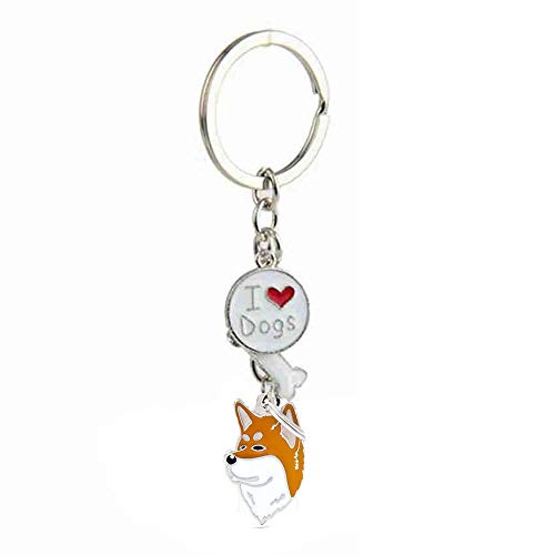 NashaFeiLi Hunde-Schlüsselanhänger, Welpenmarken, Metall-Schlüsselanhänger, Liebes-Anhänger, Geburtstagsgeschenke für Damen und Herren (42-Akita Hund) von NashaFeiLi
