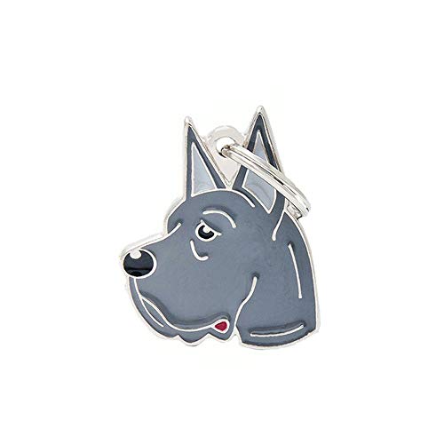 NashaFeiLi Schlüsselanhänger mit Hundeanhänger aus Metall für den Geburtstag (Deutsche Dogge) von NashaFeiLi
