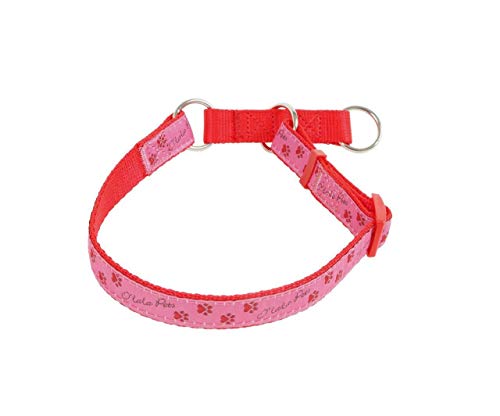 Halsband Half Choke Pfoten 20mm x 33-52cm Pink, Halsbänder, Halsbänder, Leinen, Geschirre Und Headhalters, Handmaded In Europa von Natalis