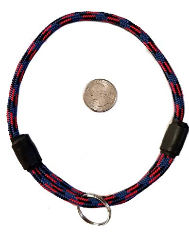 National Leash Thin Mountain Rope Hundehalsband – Racer Red – Medium – The Original Snickers Collar von Usnyabni