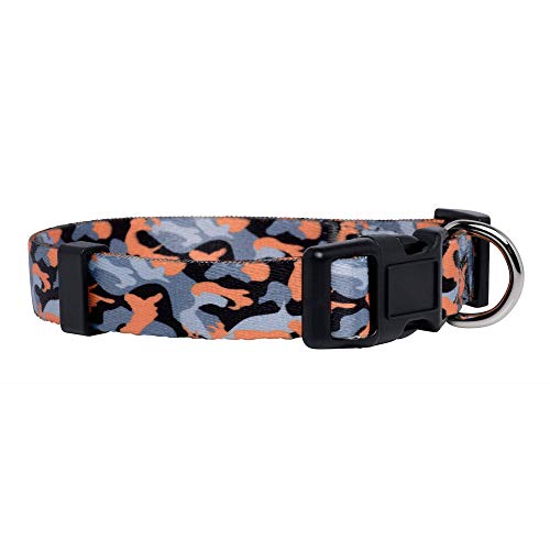 Hundehalsband, Camouflage, Größe L, Orange von Native Pup