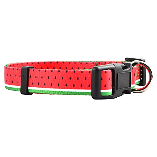 Native Pup Frühlingshalsband, süße Sommer-Designs für Mädchen und Jungen, Wassermelone, Größe L von Native Pup