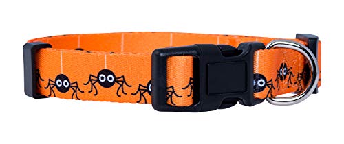 Native Pup Halloween-Hundehalsband (klein, Spinnen) von Native Pup