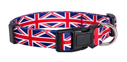 Native Pup Hundehalsband, Union Jack, Größe S von Native Pup