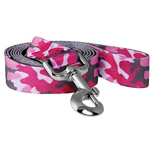 Native Pup Hundeleine, Gänseblümchen, grüne Blume, rosa Camo, Leopard, Rainbow Pride, 152 cm (5 Fuß), Camouflage-Rosa von Native Pup