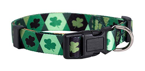 Native Pup St. Patrick's Day Hundehalsband, Größe M, Argyle von Native Pup