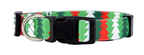 Native Pup Weihnachts-Hundehalsband, Winterurlaub-Halsbänder für Haustiere, Weihnachtsgeschenk für Welpen, Weihnachtsmann, Rentier, Schneemann, Zuckerstange, Rotgrün, Mädchen, Jungen, kleine, von Native Pup