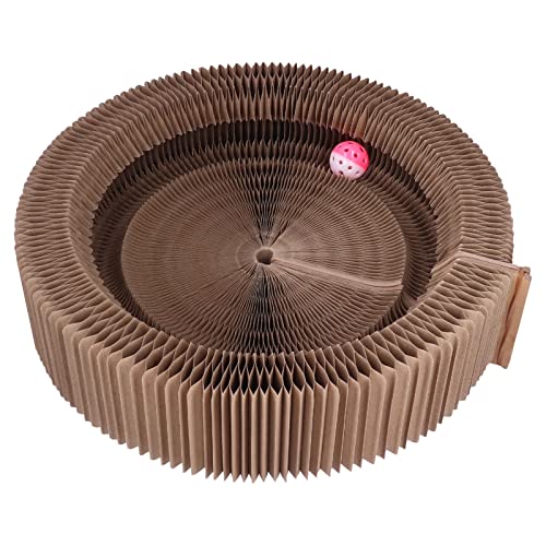 Cat Scratcher Cardboard Cat Corrugated Scratch Pad Hochdichtes Zusammenklappbares Katzenkratzbrett Für Aktives Katzenspiel Baut Stress Ab Und Unterstützt Das Natürliche Verhalten von Haustieren von Natudeco