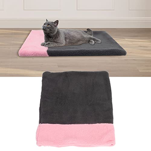 Natudeco Katzenhöhle, Schlafsack, Katzenbett, Höhle, Schlafsack, Katzenschlafbett, Katzenbett, Höhle, Haustiermatte, Wärmekissen, Sack für Katzen, Hunde (Rose) von Natudeco