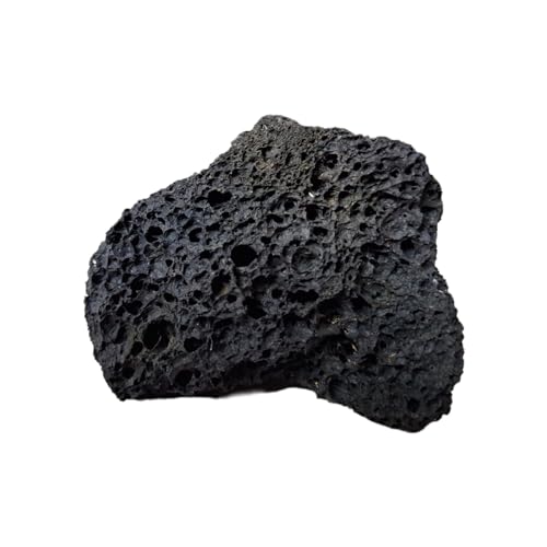 Natunae Aquarium Lava Steine Schwarz für Aquarium, Natürsteine Lava Schwarze Aquariumsteine, Lavasteine (M/L) 16-23 cm von Natunae