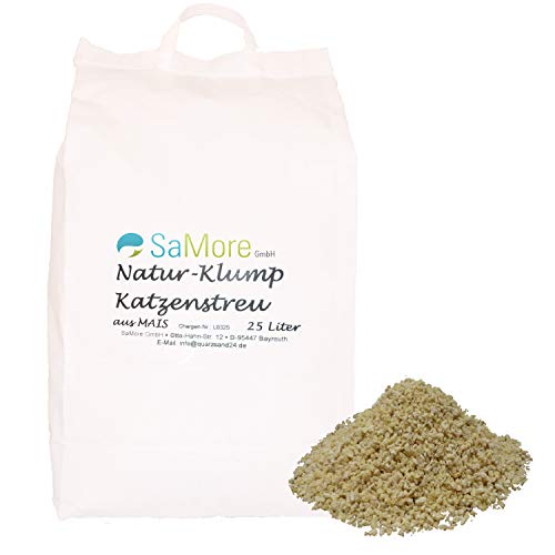 Natur Klump Katzenstreu 3x25 l =75 l SAMORE Power ÖKO KATZENSTREU Best KLUMPSTREU NATURSTREU Plus MAIS innerhalb Deutschlands (außer Inseln) von Natur Klump Katzenstreu