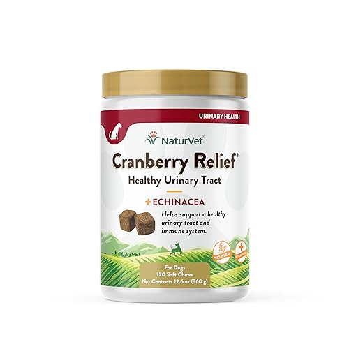 NaturVet Cranberry Relief 120 Count Soft Chew (Jar) with Echinacea for Dogs von NaturVet