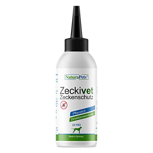 NaturaPets® Zeckivet Zeckenschutz für Hunde (40ml) – Pflanzliches Zeckenmittel als Direktanwendung am Haustier gegen Ektoparasiten von NaturaPets