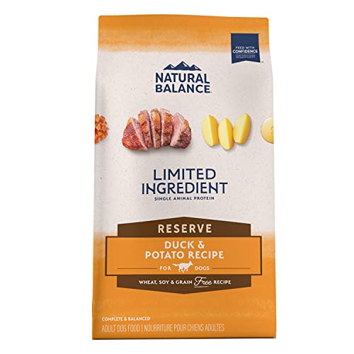 Natural Balance Limitierte Zutat Adult Getreidefreies Trockenfutter für Hunde, Reserve Ente & Kartoffel Rezept, 10 kg (1 Stück) von Natural Balance