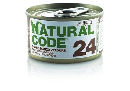 NATURAL CODE 24 TONNO MANZO E VERDURE IN JELLY. 85GR von Natural Code