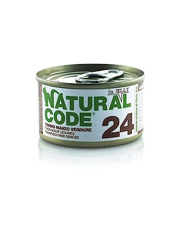 NATURAL CODE 24 TONNO MANZO E VERDURE IN JELLY. 85GR von Natural Code