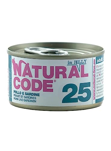 NATURAL CODE 25 POLLO E SARDINE IN JELLY. 85GR von Natural Code