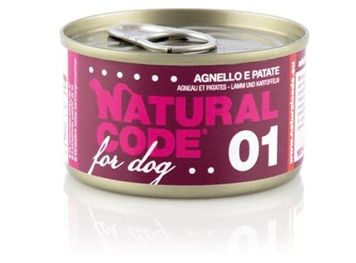 NATURAL CODE DOG 01 AGNELLO E PATATE. 90GR von Natural Code