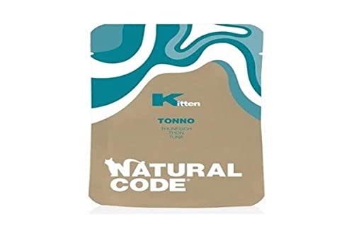 Natural Code Beutel 70g Kitten Pouch Thunfisch und Tapiokastärke Nassfutter für Katzen Welpen Kitten von Natural Code