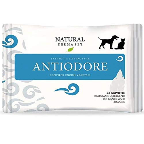 DERBE SALVIETTE Natural Derma Pet Anti-Odore, 35 Stück von Natural Derma Pet