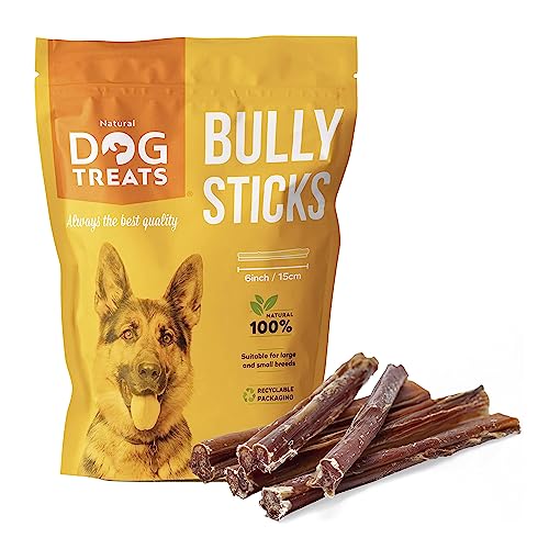 Natural Dog Treats - Rinderkopfhaut für Hunde - Ochsenziemer für Hunde und Welpen - Hunde Kauartikel 100% Natürlich - Kausnack - Beste Kopfhaut vom Rind 15cm Stücke - Ideale Zahnreinigung - 5 Stück von GIGIL treat your pet like a king