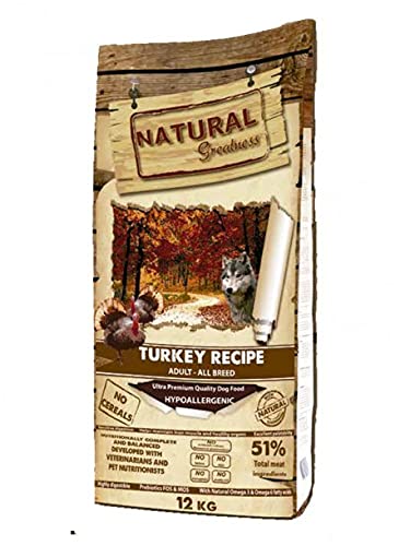 Natural Greatness Truthahn-Rezept | Ultra Premium Qualität | Trockenfutter für Hunde 2 kg von Natural Greatness