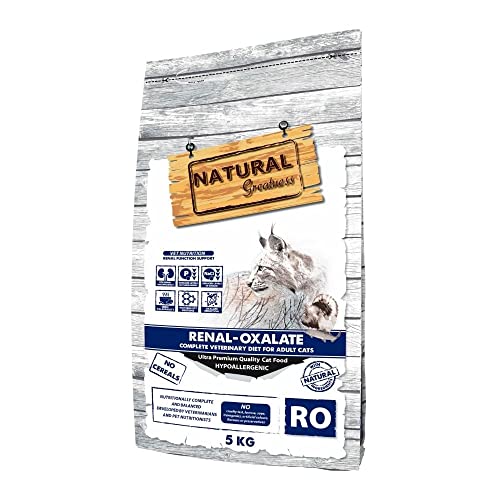 Tierarztfutter Katzen Nieren Oxalate Natural Greatness | 100% Natürlich Getreidefrei Sack 5 kg | ANIMALUJOS von Natural Greatness