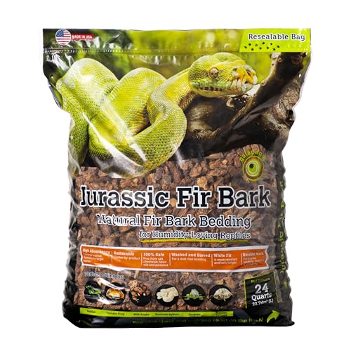 Galapagos (05026) Jurassic Fir Bark® 100% Douglasie, hohe Saugfähigkeit, Reptilieneinstreu, ideal für Schlangen, Geckos und Tropische Terrarien, 24 QT von Natural Pack Galapagos