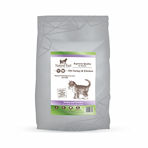 1,5kg NATURAL TRAIL KITTEN SUPREME, Putte und Huhn 70%, Premium Trockenfutter für kleine Katzen, Kätzchen, Kätzchen von Natural Trail