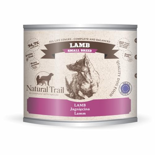 200g Natural Trail® kleine Rasse LAMM Premium Nassfutter Getreidefrei Hundefutter von Natural Trail