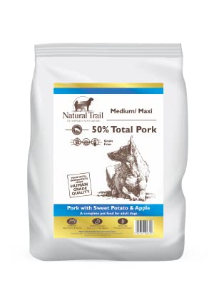 NATURAL TRAIL Dog 2kg, FLÜCHENFER mit Süßatten und Apfel, Mittelrasse, Gottlos, Premium Trockenfutter von Natural Trail