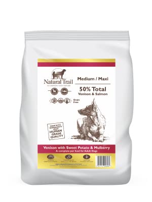 NATURAL TRAIL Dog 2kg, KISSEN mit Süßkarate und Maulbeere, Mittelrasse, Gottlos, Premium Trockenfutter von Natural Trail