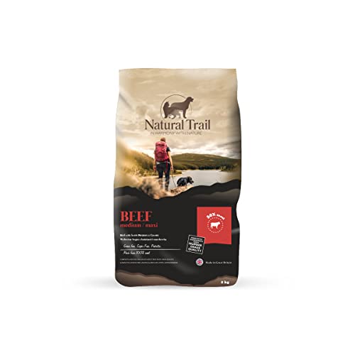 NATURAL TRAIL Dog 2kg, Rindfleisch mit Karotten und Mittelrasse, Gottlos, Premium Trockenfutter von Natural Trail