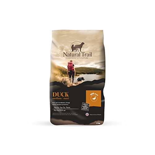 NATURAL TRAIL Dog GF DUCK 2kg, Medium Breed, Sweet potatoe & Orange, Trockenfutter, Hundefutter von Natural Trail