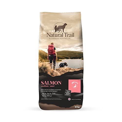 NATURAL TRAIL Dog GF LELCH 12kg mit Süßkartoffel und Spargel, Mittelrasse, Monoprotein, Gottlos, Premium Trockenfutter von Natural Trail